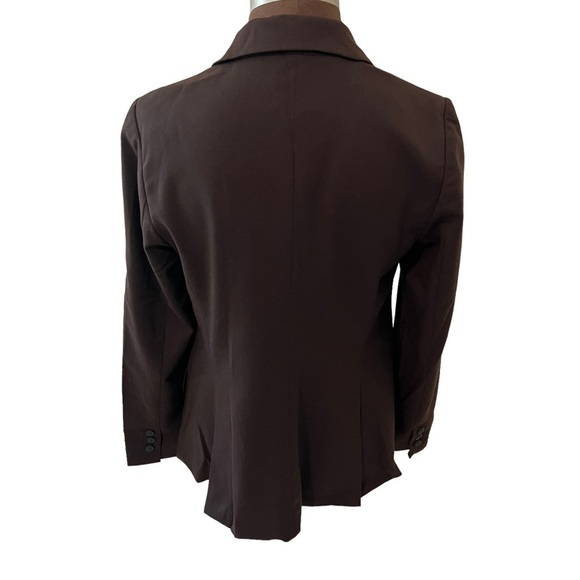 Adec Phillipe Adec Blazer Dark Brown Single Button Size 10 - Picture 2 of 9
